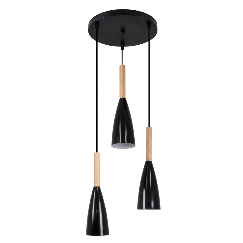 GLOBOSTAR® DILLON 00626 Μοντέρνο Κρεμαστό Φωτιστικό Οροφής με Ντουί 3 x E27 AC 220-240V IP20 - Μαύρο & Μπεζ - Μ26 x Π26 x Υ130cm GLOBOSTAR® DILLON 00626 Μοντέρνο Κρεμαστό Φωτιστικό Οροφής με Ντουί 3 x E27 AC 220-240V IP20 - Μαύρο & Μπεζ - Μ26 x Π26 x Υ130cm