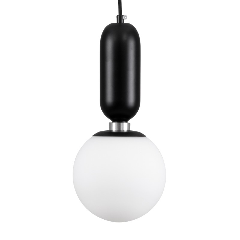 GLOBOSTAR® MAVERICK 00945 Μοντέρνο Κρεμαστό Φωτιστικό Οροφής με Ντουί 1 x E27 AC 220-240V IP20 - Μαύρο & Λευκό - Μ15 x Π15 x Υ33cm GLOBOSTAR® MAVERICK 00945 Μοντέρνο Κρεμαστό Φωτιστικό Οροφής με Ντουί 1 x E27 AC 220-240V IP20 - Μαύρο & Λευκό - Μ15 x Π15 x Υ33cm