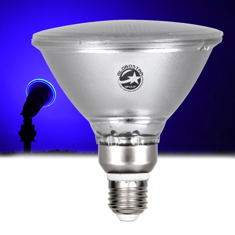 GLOBOSTAR® GARDENPAR 60231 Σποτ E27 PAR38 Σκληρού Υάλου LED 18W 1200lm 60° AC 220-240V Αδιάβροχο IP65 Μπλε - Μ12 x Π12 x Υ13cm - 3 Χρόνια Εγγύηση GLOBOSTAR® GARDENPAR 60231 Σποτ E27 PAR38 Σκληρού Υάλου LED 18W 1200lm 60° AC 220-240V Αδιάβροχο IP65 Μπλε - Μ12 x Π12 x Υ13cm - 3 Χρόνια Εγγύηση