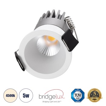 GLOBOSTAR® MICRO-S 60236 Χωνευτό Downlight Σποτ LED 5W 650lm 38° AC 220-240V IP20 Φυσικό Λευκό 4500K - Bridgelux COB Chip & TÜV SÜD Driver - Λευκό Ματ - Μ4 x Π4 x Υ5.9cm / Q3.5cm - 5 Χρόνια Εγγύηση GLOBOSTAR® MICRO-S 60236 Χωνευτό Downlight Σποτ LED 5W 650lm 38° AC 220-240V IP20 Φυσικό Λευκό 4500K - Bridgelux COB Chip & TÜV SÜD Driver - Λευκό Ματ - Μ4 x Π4 x Υ5.9cm / Q3.5cm - 5 Χρόνια Εγγύηση
