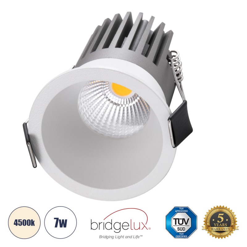 GLOBOSTAR® MICRO-B 60242 Χωνευτό Downlight Σποτ LED 7W 910lm 38° AC 220-240V IP20 Φυσικό Λευκό 4500K - Bridgelux COB Chip & TÜV SÜD Driver - Λευκό Ματ - Μ6 x Π6 x Υ7.8cm / Q5cm - 5 Χρόνια Εγγύηση GLOBOSTAR® MICRO-B 60242 Χωνευτό Downlight Σποτ LED 7W 910lm 38° AC 220-240V IP20 Φυσικό Λευκό 4500K - Bridgelux COB Chip & TÜV SÜD Driver - Λευκό Ματ - Μ6 x Π6 x Υ7.8cm / Q5cm - 5 Χρόνια Εγγύηση