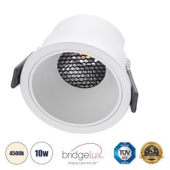 GLOBOSTAR® PLUTO-M 60254 Χωνευτό Downlight Σποτ με Honeycomb Anti Glare Reflector LED 10W 1300lm 38° AC 220-240V IP20 Φυσικό Λευκό 4500K - Bridgelux COB Chip & TÜV SÜD Driver - Λευκό Ματ - Μ8.4 x Π8.4 x Υ5.9cm / Q7.5cm - 5 Χρόνια Εγγύηση GLOBOSTAR® PLUTO-M 60254 Χωνευτό Downlight Σποτ με Honeycomb Anti Glare Reflector LED 10W 1300lm 38° AC 220-240V IP20 Φυσικό Λευκό 4500K - Bridgelux COB Chip & TÜV SÜD Driver - Λευκό Ματ - Μ8.4 x Π8.4 x Υ5.9cm / Q7.5cm - 5 Χρόνια Εγγύηση