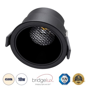 GLOBOSTAR® PLUTO-M 60256 Χωνευτό Downlight Σποτ με Honeycomb Anti Glare Reflector LED 10W 1300lm 38° AC 220-240V IP20 Φυσικό Λευκό 4500K - Bridgelux COB Chip & TÜV SÜD Driver - Μαύρο Ματ - Μ8.4 x Π8.4 x Υ5.9cm / Q7.5cm - 5 Χρόνια Εγγύηση GLOBOSTAR® PLUTO-M 60256 Χωνευτό Downlight Σποτ με Honeycomb Anti Glare Reflector LED 10W 1300lm 38° AC 220-240V IP20 Φυσικό Λευκό 4500K - Bridgelux COB Chip & TÜV SÜD Driver - Μαύρο Ματ - Μ8.4 x Π8.4 x Υ5.9cm / Q7.5cm - 5 Χρόνια Εγγύηση