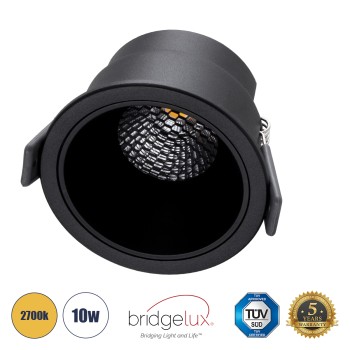 GLOBOSTAR® PLUTO-M 60257 Χωνευτό Downlight Σποτ με Honeycomb Anti Glare Reflector LED 10W 1250lm 38° AC 220-240V IP20 Θερμό Λευκό 2700K - Bridgelux COB Chip & TÜV SÜD Driver - Μαύρο Ματ - Μ8.4 x Π8.4 x Υ5.9cm / Q7.5cm - 5 Χρόνια Εγγύηση GLOBOSTAR® PLUTO-M 60257 Χωνευτό Downlight Σποτ με Honeycomb Anti Glare Reflector LED 10W 1250lm 38° AC 220-240V IP20 Θερμό Λευκό 2700K - Bridgelux COB Chip & TÜV SÜD Driver - Μαύρο Ματ - Μ8.4 x Π8.4 x Υ5.9cm / Q7.5cm - 5 Χρόνια Εγγύηση