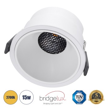 GLOBOSTAR® PLUTO-B 60261 Χωνευτό Downlight Σποτ με Honeycomb Anti Glare Reflector LED 15W 1875lm 38° AC 220-240V IP20 Θερμό Λευκό 2700K - Bridgelux COB Chip & TÜV SÜD Driver - Λευκό Ματ - Μ10.4 x Π10.4 x Υ6.5cm / Q9.5cm - 5 Χρόνια Εγγύηση GLOBOSTAR® PLUTO-B 60261 Χωνευτό Downlight Σποτ με Honeycomb Anti Glare Reflector LED 15W 1875lm 38° AC 220-240V IP20 Θερμό Λευκό 2700K - Bridgelux COB Chip & TÜV SÜD Driver - Λευκό Ματ - Μ10.4 x Π10.4 x Υ6.5cm / Q9.5cm - 5 Χρόνια Εγγύηση