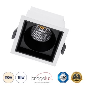 GLOBOSTAR® PLUTO-M 60270 Χωνευτό Downlight Σποτ με Honeycomb Anti Glare Reflector LED 10W 1300lm 38° AC 220-240V IP20 Φυσικό Λευκό 4500K - Bridgelux COB Chip & TÜV SÜD Driver - Λευκό & Μαύρο Ματ - Μ8.4 x Π8.4 x Υ5.9cm / Q7.5 x 7.5cm - 5 Χρόνια Εγγ GLOBOSTAR® PLUTO-M 60270 Χωνευτό Downlight Σποτ με Honeycomb Anti Glare Reflector LED 10W 1300lm 38° AC 220-240V IP20 Φυσικό Λευκό 4500K - Bridgelux COB Chip & TÜV SÜD Driver - Λευκό & Μαύρο Ματ - Μ8.4 x Π8.4 x Υ5.9cm / Q7.5 x 7.5cm - 5 Χρόνια Εγγ