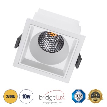 GLOBOSTAR® PLUTO-M 60273 Χωνευτό Downlight Σποτ με Honeycomb Anti Glare Reflector LED 10W 1250lm 38° AC 220-240V IP20 Θερμό Λευκό 2700K - Bridgelux COB Chip & TÜV SÜD Driver - Λευκό Ματ - Μ8.4 x Π8.4 x Υ5.9cm / Q7.5 x 7.5cm - 5 Χρόνια Εγγύηση GLOBOSTAR® PLUTO-M 60273 Χωνευτό Downlight Σποτ με Honeycomb Anti Glare Reflector LED 10W 1250lm 38° AC 220-240V IP20 Θερμό Λευκό 2700K - Bridgelux COB Chip & TÜV SÜD Driver - Λευκό Ματ - Μ8.4 x Π8.4 x Υ5.9cm / Q7.5 x 7.5cm - 5 Χρόνια Εγγύηση
