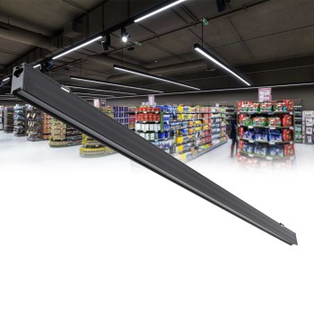 GLOBOSTAR® MARKET 61021 Μοντέρνο Γραμμικό Επεκτεινόμενο Φωτιστικό Οροφής LED 18W 2200lm 60° AC 220-240V IP20 Φυσικό Λευκό 4500K - Lumileds SMD Chip - Μαύρο Ματ - Μ120 x Π2 x Υ4cm - 3 Χρόνια Εγγύηση GLOBOSTAR® MARKET 61021 Μοντέρνο Γραμμικό Επεκτεινόμενο Φωτιστικό Οροφής LED 18W 2200lm 60° AC 220-240V IP20 Φυσικό Λευκό 4500K - Lumileds SMD Chip - Μαύρο Ματ - Μ120 x Π2 x Υ4cm - 3 Χρόνια Εγγύηση