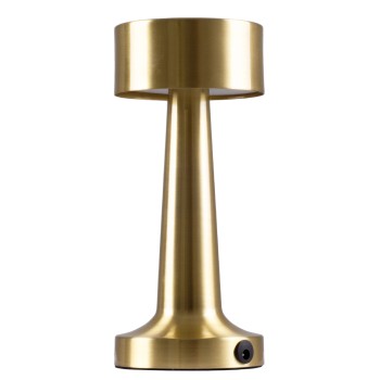 GloboStar® BELLA 76506 Επαναφορτιζόμενο Επιτραπέζιο Φωτιστικό Πορτατίφ LED 1.5W 105lm 120° DC 5V IP44 Θερμό Λευκό 2700K Dimmable Χρυσό Αλουμίνιο - Μ9 x Π9 x Υ21cm - 2 Xρόνια Εγγύηση GloboStar® BELLA 76506 Επαναφορτιζόμενο Επιτραπέζιο Φωτιστικό Πορτατίφ LED 1.5W 105lm 120° DC 5V IP44 Θερμό Λευκό 2700K Dimmable Χρυσό Αλουμίνιο - Μ9 x Π9 x Υ21cm - 2 Xρόνια Εγγύηση