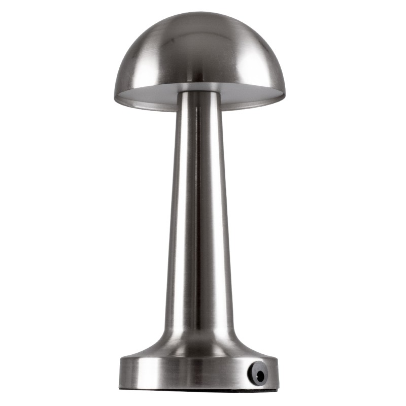 GloboStar® COCO 76510 Επαναφορτιζόμενο Επιτραπέζιο Φωτιστικό Πορτατίφ LED 1.5W 105lm 120° DC 5V IP44 Θερμό Λευκό 2700K Dimmable Ασημί Αλουμίνιο - Μ10 x Π10 x Υ22cm - 2 Xρόνια Εγγύηση GloboStar® COCO 76510 Επαναφορτιζόμενο Επιτραπέζιο Φωτιστικό Πορτατίφ LED 1.5W 105lm 120° DC 5V IP44 Θερμό Λευκό 2700K Dimmable Ασημί Αλουμίνιο - Μ10 x Π10 x Υ22cm - 2 Xρόνια Εγγύηση