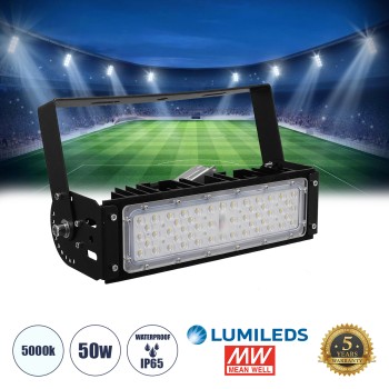 GLOBOSTAR® GOLIATH 90100-1 Προβολέας για Γήπεδα Tennis & Ποδοσφαίρου 5x5 LED 50W 7500lm 75°x135° SDCM<5 Fish Eye Lens AC 220-240V Αδιάβροχο IP65 IK08 Φυσικό Λευκό 5000K - Lumileds SMD Chip & Mean Well Driver - Μαύρο Ματ - Μ32 x Π12 x Υ9cm - 5 Χ GLOBOSTAR® GOLIATH 90100-1 Προβολέας για Γήπεδα Tennis & Ποδοσφαίρου 5x5 LED 50W 7500lm 75°x135° SDCM<5 Fish Eye Lens AC 220-240V Αδιάβροχο IP65 IK08 Φυσικό Λευκό 5000K - Lumileds SMD Chip & Mean Well Driver - Μαύρο Ματ - Μ32 x Π12 x Υ9cm - 5 Χ