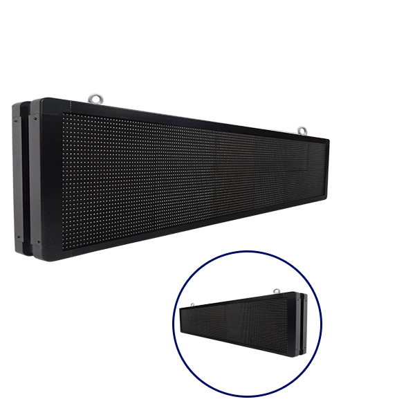 GLOBOSTAR® DISPLAY 90332 Κυλιόμενη Ψηφιακή Επιγραφή P10 Διπλής Όψης LED AC 220-240V Αδιάβροχο IP65 Πράσινο - WiFi Control μέσω FK APP - Αισθητήρας Θερμοκρασίας & Υγρασίας - Μ168 x Π12 x Υ40cm - 2 Χρόνια Εγγύηση