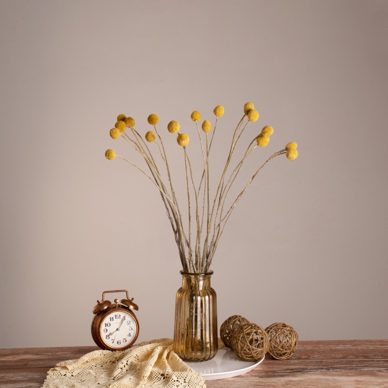 GloboStar® GRASPEDIA 36533 Αποξηραμένο Φυτό Κρασπέδια Φ3cm - Μπουκέτο Διακοσμητικών Κλαδιών Μπεζ - Κίτρινο Υ70cm - Σετ 20 τμχ GloboStar® GRASPEDIA 36533 Αποξηραμένο Φυτό Κρασπέδια Φ3cm - Μπουκέτο Διακοσμητικών Κλαδιών Μπεζ - Κίτρινο Υ70cm - Σετ 20 τμχ