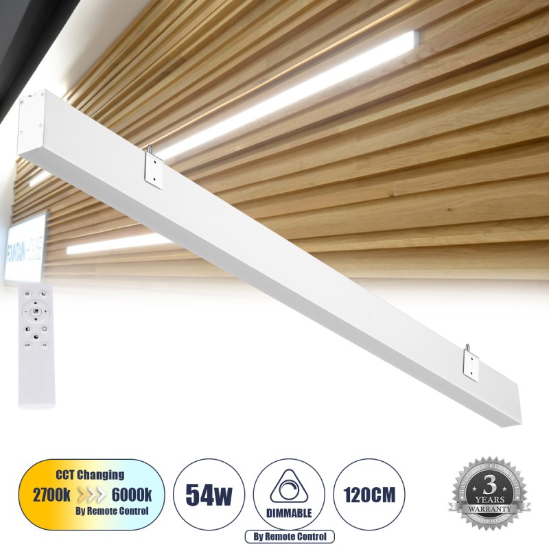 GLOBOSTAR® FELIX 61029-W Μοντέρνο Φωτιστικό Τοίχου - Απλίκα LED 54W 6500lm 120° AC 220-240V IP20 Ρυθμιζόμενο Λευκό CCT με On/Off 2700K/4500K/6000K - Lumileds SMD Chip - Λευκό Ματ - Μ120 x Π3.5 x Υ7cm - 3 Χρόνια Εγγύηση GLOBOSTAR® FELIX 61029-W Μοντέρνο Φωτιστικό Τοίχου - Απλίκα LED 54W 6500lm 120° AC 220-240V IP20 Ρυθμιζόμενο Λευκό CCT με On/Off 2700K/4500K/6000K - Lumileds SMD Chip - Λευκό Ματ - Μ120 x Π3.5 x Υ7cm - 3 Χρόνια Εγγύηση