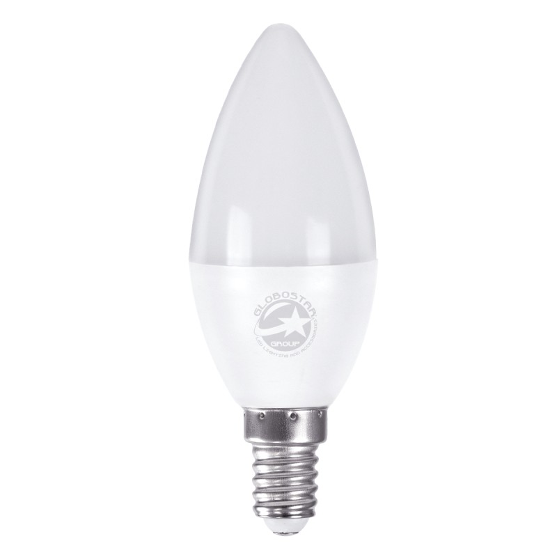 GLOBOSTAR® CANDLE 60010 Λάμπα Κεράκι E14 C37 LED 8W 776lm 260° AC 220-240V IP20 Φυσικό Λευκό 4500K - Lumileds SMD Chip - Λευκό Γαλακτερό - Μ3.7 x Π3.7 x Υ10cm - 3 Χρόνια Εγγύηση GLOBOSTAR® CANDLE 60010 Λάμπα Κεράκι E14 C37 LED 8W 776lm 260° AC 220-240V IP20 Φυσικό Λευκό 4500K - Lumileds SMD Chip - Λευκό Γαλακτερό - Μ3.7 x Π3.7 x Υ10cm - 3 Χρόνια Εγγύηση