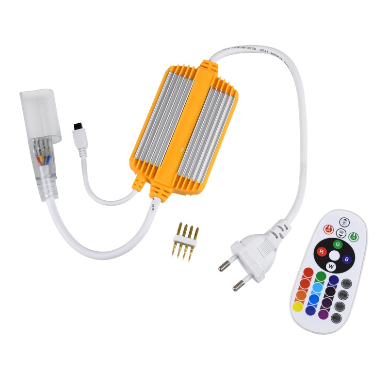 GloboStar® 70625 RGB Controller με Ασύρματο Χειριστήριο IR - Μεταλλάκτης Τροφοδοσίας AC/DC 230V Αδιάβροχος IP65 για OVALE 120° Degree Neon Flex LED RGB 4 Pin Max 1500W - Έως 100 Μέτρα GloboStar® 70625 RGB Controller με Ασύρματο Χειριστήριο IR - Μεταλλάκτης Τροφοδοσίας AC/DC 230V Αδιάβροχος IP65 για OVALE 120° Degree Neon Flex LED RGB 4 Pin Max 1500W - Έως 100 Μέτρα