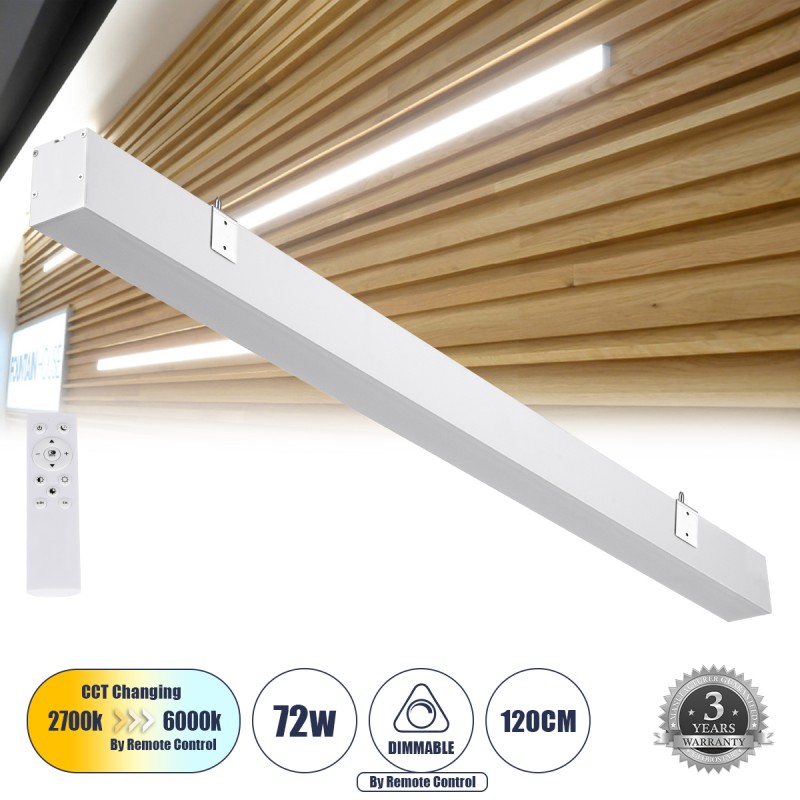 GLOBOSTAR® ORION 61031-W Μοντέρνο Φωτιστικό Τοίχου - Απλίκα LED 72W 8600lm 120° AC 220-240V IP20 Ρυθμιζόμενο Λευκό CCT με On/Off 2700K/4500K/6000K - Lumileds SMD Chip - Λευκό Ματ - Μ120 x Π5.5 x Υ7cm - 3 Χρόνια Εγγύηση GLOBOSTAR® ORION 61031-W Μοντέρνο Φωτιστικό Τοίχου - Απλίκα LED 72W 8600lm 120° AC 220-240V IP20 Ρυθμιζόμενο Λευκό CCT με On/Off 2700K/4500K/6000K - Lumileds SMD Chip - Λευκό Ματ - Μ120 x Π5.5 x Υ7cm - 3 Χρόνια Εγγύηση