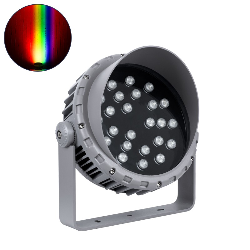 GLOBOSTAR® FLOOD-MENA 90649 Προβολέας Σποτ Wall Washer με Αντιθαμβωτική Γρίλια LED 48W 4080lm 30° DC 24V Αδιάβροχο IP65 RGBW DMX512 Dimmable - Ασημί - Μ25 x Π25 x Υ18cm - 3 Χρόνια Εγγύηση GLOBOSTAR® FLOOD-MENA 90649 Προβολέας Σποτ Wall Washer με Αντιθαμβωτική Γρίλια LED 48W 4080lm 30° DC 24V Αδιάβροχο IP65 RGBW DMX512 Dimmable - Ασημί - Μ25 x Π25 x Υ18cm - 3 Χρόνια Εγγύηση