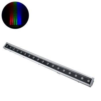GloboStar® WASHER-DAIA S-90995 Μπάρα Φωτισμού Wall Washer LED 54W 5400lm 30° AC 230V Αδιάβροχο IP65 Μ100 x Π7.5 x Υ7cm Πολύχρωμο RGB DMX512 Display on Body - Ασημί GloboStar® WASHER-DAIA S-90995 Μπάρα Φωτισμού Wall Washer LED 54W 5400lm 30° AC 230V Αδιάβροχο IP65 Μ100 x Π7.5 x Υ7cm Πολύχρωμο RGB DMX512 Display on Body - Ασημί