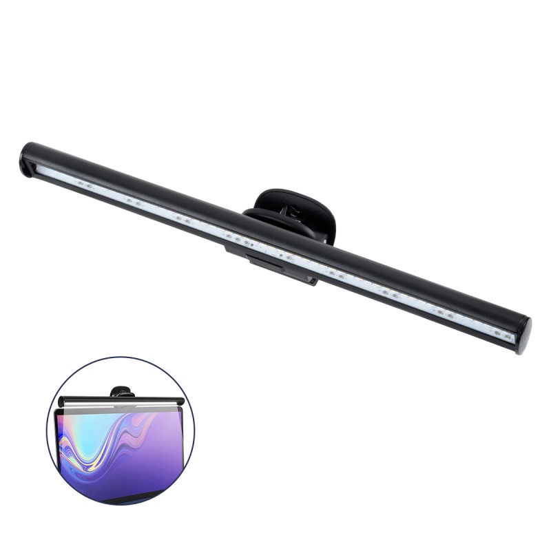 GloboStar® 76552 E-READING LIGHT Φωτιστικό Οθόνης με Χειριστήριο LED 5W 565lm 120° DC 5V IP20 CCT Θερμό Λευκό 2700K - Φυσικό Λευκό 4500K - Ψυχρό Λευκό 6000K Dimmable Μαύρο Πλαστικό Μ26 x Π4.5 x Υ4.5cm - 2 Xρόνια Εγγύηση GloboStar® 76552 E-READING LIGHT Φωτιστικό Οθόνης με Χειριστήριο LED 5W 565lm 120° DC 5V IP20 CCT Θερμό Λευκό 2700K - Φυσικό Λευκό 4500K - Ψυχρό Λευκό 6000K Dimmable Μαύρο Πλαστικό Μ26 x Π4.5 x Υ4.5cm - 2 Xρόνια Εγγύηση
