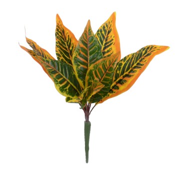 GloboStar® ORANGE CROTON 78260 Τεχνητό Φυτό Κρότωνας Πορτ. - Μπουκέτο Διακοσμητικών Φυτών - Κλαδιών με Φύλλωμα Πράσινο - Πορτοκαλί Υ34cm GloboStar® ORANGE CROTON 78260 Τεχνητό Φυτό Κρότωνας Πορτ. - Μπουκέτο Διακοσμητικών Φυτών - Κλαδιών με Φύλλωμα Πράσινο - Πορτοκαλί Υ34cm