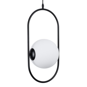 GLOBOSTAR® HAMBURG 00591 Μοντέρνο Κρεμαστό Φωτιστικό Οροφής με Ντουί 1 x E14 AC 220-240V IP20 - Μαύρο & Λευκό - Μ25 x Π20 x Υ50cm GLOBOSTAR® HAMBURG 00591 Μοντέρνο Κρεμαστό Φωτιστικό Οροφής με Ντουί 1 x E14 AC 220-240V IP20 - Μαύρο & Λευκό - Μ25 x Π20 x Υ50cm