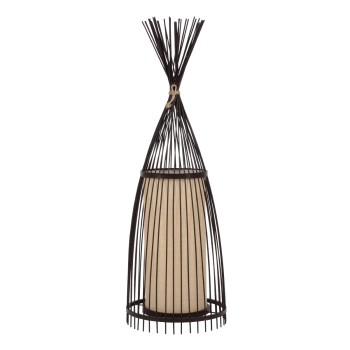 GLOBOSTAR® AZORES 01754 Boho Επιδαπέδιο Φωτιστικό με Ντουί 1 x E27 AC 220-240V IP20 - Καφέ & Μπεζ - Μ30 x Π30 x Υ90cm GLOBOSTAR® AZORES 01754 Boho Επιδαπέδιο Φωτιστικό με Ντουί 1 x E27 AC 220-240V IP20 - Καφέ & Μπεζ - Μ30 x Π30 x Υ90cm