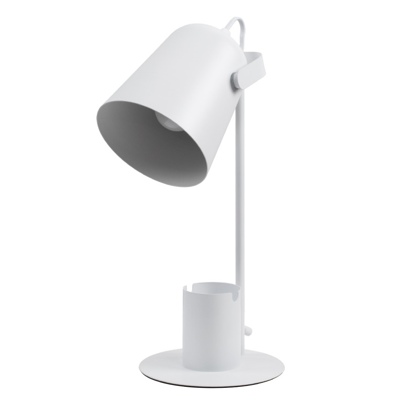 GloboStar® PENCASE 61564 Μοντέρνο Επιτραπέζιο Φωτιστικό Πορτατίφ Μονόφωτο 1 x E27 IP20 Λευκό Μέταλλο - Μ12 x Π15 x Υ38cm GloboStar® PENCASE 61564 Μοντέρνο Επιτραπέζιο Φωτιστικό Πορτατίφ Μονόφωτο 1 x E27 IP20 Λευκό Μέταλλο - Μ12 x Π15 x Υ38cm