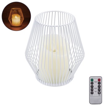 GloboStar® CANDLE 76488 Διακοσμητικό Realistic Κερί με LED Εφέ Κινούμενης Φλόγας - Μπαταρίας 2 x AA (Δεν Συμπεριλαμβάνονται) & Ασύρματο Χειριστήριο IR Θερμό Λευκό 2700K Dimmable Λευκό Φ14 x Υ16cm GloboStar® CANDLE 76488 Διακοσμητικό Realistic Κερί με LED Εφέ Κινούμενης Φλόγας - Μπαταρίας 2 x AA (Δεν Συμπεριλαμβάνονται) & Ασύρματο Χειριστήριο IR Θερμό Λευκό 2700K Dimmable Λευκό Φ14 x Υ16cm