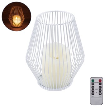 GloboStar® CANDLE 76489 Διακοσμητικό Realistic Κερί με LED Εφέ Κινούμενης Φλόγας - Μπαταρίας 2 x AA (Δεν Συμπεριλαμβάνονται) & Ασύρματο Χειριστήριο IR Θερμό Λευκό 2700K Dimmable Λευκό Φ16 x Υ18cm GloboStar® CANDLE 76489 Διακοσμητικό Realistic Κερί με LED Εφέ Κινούμενης Φλόγας - Μπαταρίας 2 x AA (Δεν Συμπεριλαμβάνονται) & Ασύρματο Χειριστήριο IR Θερμό Λευκό 2700K Dimmable Λευκό Φ16 x Υ18cm