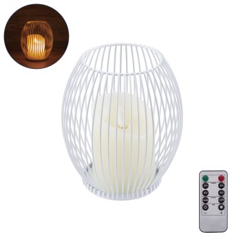 GloboStar® CANDLE 76490 Διακοσμητικό Realistic Κερί με LED Εφέ Κινούμενης Φλόγας - Μπαταρίας 2 x AA (Δεν Συμπεριλαμβάνονται) & Ασύρματο Χειριστήριο IR Θερμό Λευκό 2700K Dimmable Λευκό Φ14 x Υ16cm GloboStar® CANDLE 76490 Διακοσμητικό Realistic Κερί με LED Εφέ Κινούμενης Φλόγας - Μπαταρίας 2 x AA (Δεν Συμπεριλαμβάνονται) & Ασύρματο Χειριστήριο IR Θερμό Λευκό 2700K Dimmable Λευκό Φ14 x Υ16cm