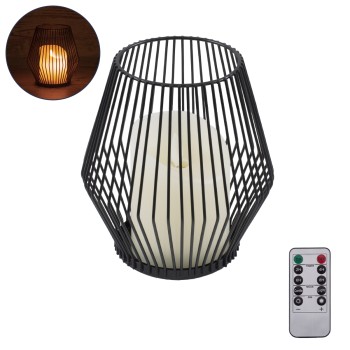 GloboStar® CANDLE 76493 Διακοσμητικό Realistic Κερί με LED Εφέ Κινούμενης Φλόγας - Μπαταρίας 2 x AA (Δεν Συμπεριλαμβάνονται) & Ασύρματο Χειριστήριο IR Θερμό Λευκό 2700K Dimmable Μαύρο Φ14 x Υ16cm GloboStar® CANDLE 76493 Διακοσμητικό Realistic Κερί με LED Εφέ Κινούμενης Φλόγας - Μπαταρίας 2 x AA (Δεν Συμπεριλαμβάνονται) & Ασύρματο Χειριστήριο IR Θερμό Λευκό 2700K Dimmable Μαύρο Φ14 x Υ16cm