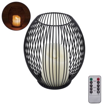 GloboStar® CADLE 76496 Διακοσμητικό Realistic Κερί με LED Εφέ Κινούμενης Φλόγας - Μπαταρίας 2 x AA (Δεν Συμπεριλαμβάνονται) & Ασύρματο Χειριστήριο IR Θερμό Λευκό 2700K Dimmable Μαύρο Φ16 x Υ18cm GloboStar® CADLE 76496 Διακοσμητικό Realistic Κερί με LED Εφέ Κινούμενης Φλόγας - Μπαταρίας 2 x AA (Δεν Συμπεριλαμβάνονται) & Ασύρματο Χειριστήριο IR Θερμό Λευκό 2700K Dimmable Μαύρο Φ16 x Υ18cm