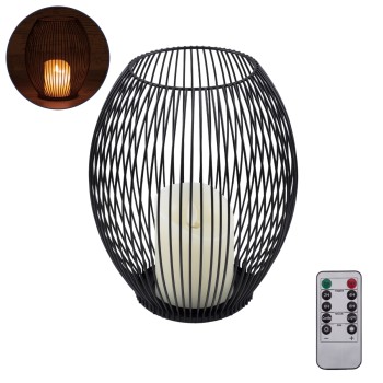 GloboStar® CANDLE 76497 Διακοσμητικό Realistic Κερί με LED Εφέ Κινούμενης Φλόγας - Μπαταρίας 2 x AA (Δεν Συμπεριλαμβάνονται) & Ασύρματο Χειριστήριο IR Θερμό Λευκό 2700K Dimmable Μαύρο Φ19 x Υ24cm GloboStar® CANDLE 76497 Διακοσμητικό Realistic Κερί με LED Εφέ Κινούμενης Φλόγας - Μπαταρίας 2 x AA (Δεν Συμπεριλαμβάνονται) & Ασύρματο Χειριστήριο IR Θερμό Λευκό 2700K Dimmable Μαύρο Φ19 x Υ24cm