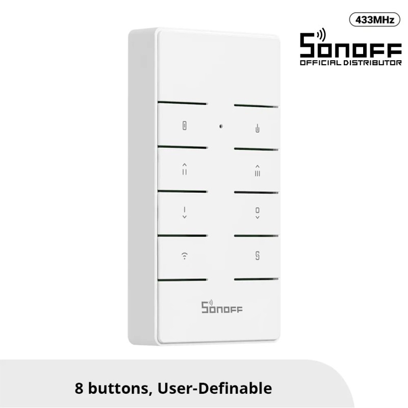GloboStar® 80074 SONOFF RM433R2 - Remote Controller RF 433Mhz 8 Key (Battery Included) GloboStar® 80074 SONOFF RM433R2 - Remote Controller RF 433Mhz 8 Key (Battery Included)