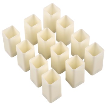 GloboStar® CANDLE 79540 ΣΕΤ 12 x Διακοσμητικά Realistic Κεράκια με LED Εφέ Κινούμενης Φλόγας - Μπαταρίας 12 x CR2032 Θερμό Λευκό 2700K Μπεζ L3.7 x W3.7 x H7.5cm GloboStar® CANDLE 79540 ΣΕΤ 12 x Διακοσμητικά Realistic Κεράκια με LED Εφέ Κινούμενης Φλόγας - Μπαταρίας 12 x CR2032 Θερμό Λευκό 2700K Μπεζ L3.7 x W3.7 x H7.5cm