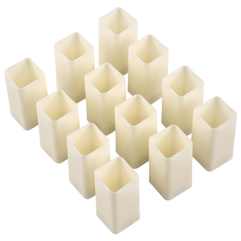 GloboStar® CANDLE 79540 ΣΕΤ 12 x Διακοσμητικά Realistic Κεράκια με LED Εφέ Κινούμενης Φλόγας - Μπαταρίας 12 x CR2032 Θερμό Λευκό 2700K Μπεζ L3.7 x W3.7 x H7.5cm GloboStar® CANDLE 79540 ΣΕΤ 12 x Διακοσμητικά Realistic Κεράκια με LED Εφέ Κινούμενης Φλόγας - Μπαταρίας 12 x CR2032 Θερμό Λευκό 2700K Μπεζ L3.7 x W3.7 x H7.5cm