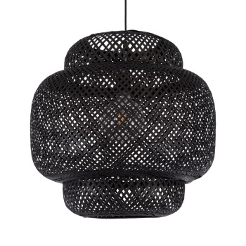 GLOBOSTAR® MALDIVES 00579 Boho Κρεμαστό Φωτιστικό Οροφής με Ντουί 1 x E27 AC 220-240V IP20 - Μαύρο - Μ56 x Π56 x Y54cm GLOBOSTAR® MALDIVES 00579 Boho Κρεμαστό Φωτιστικό Οροφής με Ντουί 1 x E27 AC 220-240V IP20 - Μαύρο - Μ56 x Π56 x Y54cm