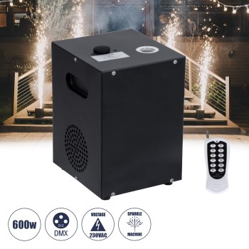GLOBOSTAR® SPARKLE 51148 Stage Μηχανή Δαπέδου Άκαυστων Σπινθήρων Εφέ Συντριβανιού 600W AC 220-240V IP20 DMX512 Protocol & RF Ασύρματο Χειριστήριο - Μ18 x Π16.5 x Υ24cm - 1 Χρόνο Εγγύηση GLOBOSTAR® SPARKLE 51148 Stage Μηχανή Δαπέδου Άκαυστων Σπινθήρων Εφέ Συντριβανιού 600W AC 220-240V IP20 DMX512 Protocol & RF Ασύρματο Χειριστήριο - Μ18 x Π16.5 x Υ24cm - 1 Χρόνο Εγγύηση