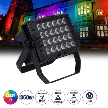 GloboStar® 51175 HARPIES Επαγγελματική Κεφαλή PAR DMX512 360W AC 220V-240V 4in1 - SPOT 25° OSRAM LED Αδιάβροχη IP65 RGBW+UV - Μαύρο - L34 x W21 x H34cm GloboStar® 51175 HARPIES Επαγγελματική Κεφαλή PAR DMX512 360W AC 220V-240V 4in1 - SPOT 25° OSRAM LED Αδιάβροχη IP65 RGBW+UV - Μαύρο - L34 x W21 x H34cm