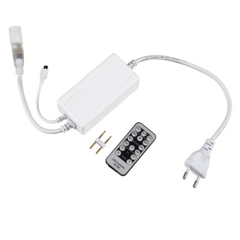 GloboStar® 70646 Single Color Dimmer με Ασύρματο Χειριστήριο IR - Μεταλλάκτης Τροφοδοσίας AC/DC 230V IP20 για TUBE 360° Degree Neon Flex LED Μονόχρωμη 2 Pin Max 1500W - Έως 100 Μέτρα GloboStar® 70646 Single Color Dimmer με Ασύρματο Χειριστήριο IR - Μεταλλάκτης Τροφοδοσίας AC/DC 230V IP20 για TUBE 360° Degree Neon Flex LED Μονόχρωμη 2 Pin Max 1500W - Έως 100 Μέτρα