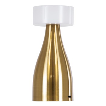 GloboStar® DOLLY 76470 Επαναφορτιζόμενο Επιτραπέζιο Φωτιστικό Πορτατίφ LED 1.5W 105lm 120° DC 5V IP44 CCT Ultra Θερμό 1500K - Φυσικό Λευκό 4500K - Ψυχρό Λευκό 6000K Dimmable Χρυσό & Λευκό Πλαστικό - Μ9 x Π9 x Υ21cm - 2 Χρόνια Εγγύηση GloboStar® DOLLY 76470 Επαναφορτιζόμενο Επιτραπέζιο Φωτιστικό Πορτατίφ LED 1.5W 105lm 120° DC 5V IP44 CCT Ultra Θερμό 1500K - Φυσικό Λευκό 4500K - Ψυχρό Λευκό 6000K Dimmable Χρυσό & Λευκό Πλαστικό - Μ9 x Π9 x Υ21cm - 2 Χρόνια Εγγύηση