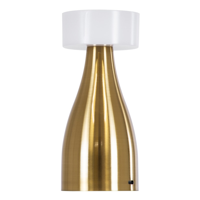 GloboStar® DOLLY 76470 Επαναφορτιζόμενο Επιτραπέζιο Φωτιστικό Πορτατίφ LED 1.5W 105lm 120° DC 5V IP44 CCT Ultra Θερμό 1500K - Φυσικό Λευκό 4500K - Ψυχρό Λευκό 6000K Dimmable Χρυσό & Λευκό Πλαστικό - Μ9 x Π9 x Υ21cm - 2 Χρόνια Εγγύηση GloboStar® DOLLY 76470 Επαναφορτιζόμενο Επιτραπέζιο Φωτιστικό Πορτατίφ LED 1.5W 105lm 120° DC 5V IP44 CCT Ultra Θερμό 1500K - Φυσικό Λευκό 4500K - Ψυχρό Λευκό 6000K Dimmable Χρυσό & Λευκό Πλαστικό - Μ9 x Π9 x Υ21cm - 2 Χρόνια Εγγύηση