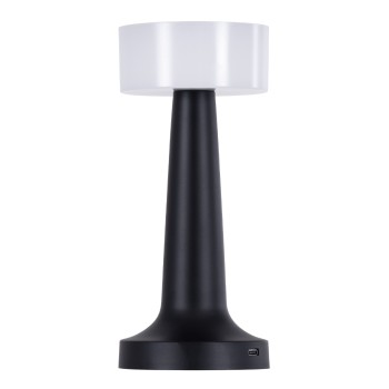 GloboStar® NANNA 76472 Επαναφορτιζόμενο Επιτραπέζιο Φωτιστικό Πορτατίφ LED 1.5W 105lm 120° DC 5V IP44 CCT Ultra Θερμό 1500K - Φυσικό Λευκό 4500K - Ψυχρό Λευκό 6000K Dimmable Μαύρο & Λευκό Πλαστικό - Μ9 x Π9 x Υ21cm - 2 Χρόνια Εγγύηση GloboStar® NANNA 76472 Επαναφορτιζόμενο Επιτραπέζιο Φωτιστικό Πορτατίφ LED 1.5W 105lm 120° DC 5V IP44 CCT Ultra Θερμό 1500K - Φυσικό Λευκό 4500K - Ψυχρό Λευκό 6000K Dimmable Μαύρο & Λευκό Πλαστικό - Μ9 x Π9 x Υ21cm - 2 Χρόνια Εγγύηση