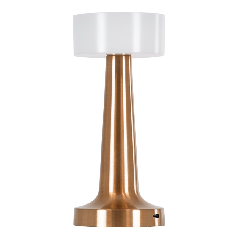 GloboStar® NANNA 76474 Επαναφορτιζόμενο Επιτραπέζιο Φωτιστικό Πορτατίφ LED 1.5W 105lm 120° DC 5V IP44 CCT Ultra Θερμό 1500K - Φυσικό Λευκό 4500K - Ψυχρό Λευκό 6000K Dimmable Χάλκινο & Λευκό Πλαστικό - Μ9 x Π9 x Υ21cm - 2 Χρόνια Εγγύηση GloboStar® NANNA 76474 Επαναφορτιζόμενο Επιτραπέζιο Φωτιστικό Πορτατίφ LED 1.5W 105lm 120° DC 5V IP44 CCT Ultra Θερμό 1500K - Φυσικό Λευκό 4500K - Ψυχρό Λευκό 6000K Dimmable Χάλκινο & Λευκό Πλαστικό - Μ9 x Π9 x Υ21cm - 2 Χρόνια Εγγύηση