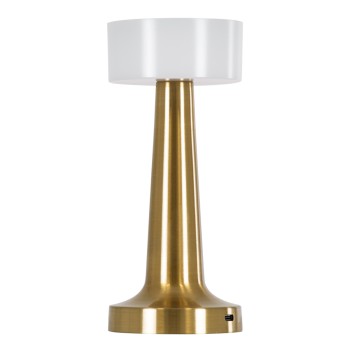 GloboStar® NANNA 76475 Επαναφορτιζόμενο Επιτραπέζιο Φωτιστικό Πορτατίφ LED 1.5W 105lm 120° DC 5V IP44 CCT Ultra Θερμό 1500K - Φυσικό Λευκό 4500K - Ψυχρό Λευκό 6000K Dimmable Χρυσό & Λευκό Πλαστικό - Μ9 x Π9 x Υ21cm - 2 Χρόνια Εγγύηση GloboStar® NANNA 76475 Επαναφορτιζόμενο Επιτραπέζιο Φωτιστικό Πορτατίφ LED 1.5W 105lm 120° DC 5V IP44 CCT Ultra Θερμό 1500K - Φυσικό Λευκό 4500K - Ψυχρό Λευκό 6000K Dimmable Χρυσό & Λευκό Πλαστικό - Μ9 x Π9 x Υ21cm - 2 Χρόνια Εγγύηση