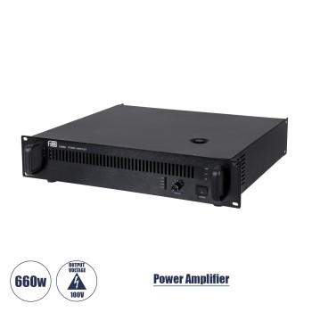 GloboStar® FDB CA660 98015 Power Amplifier - Επαγγελματικός Ενισχυτής Ηχείων Εγκαταστάσεων 100V - Frequency Response 60Hz-20Khz - AC 220V/50-60Hz - 660W/4Ω - IP20 - Μαύρο - Μ48.5 x Π32 x Υ9cm GloboStar® FDB CA660 98015 Power Amplifier - Επαγγελματικός Ενισχυτής Ηχείων Εγκαταστάσεων 100V - Frequency Response 60Hz-20Khz - AC 220V/50-60Hz - 660W/4Ω - IP20 - Μαύρο - Μ48.5 x Π32 x Υ9cm