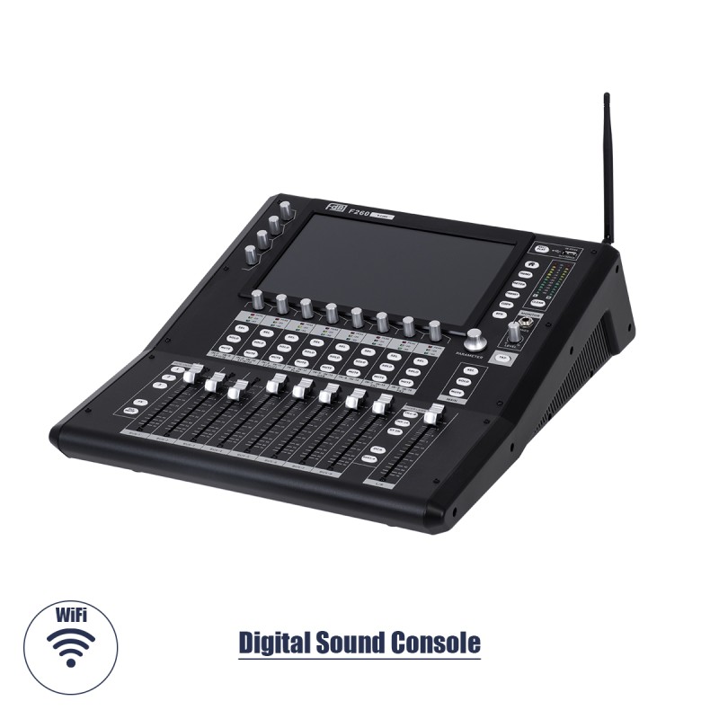 GloboStar® FDB F260 98023 Multifunctional Digital Mixer Audio Console 24Ch - Επαγγελματική Ψηφιακή Κονσόλα Ήχου 16Ch Audio In / 8Ch Audio Out / 8Ch BUS Out - Οθόνη Αφής 10" HD - Wifi Smart System - UDP - AC 220V/50-60Hz - IP20 - Μαύρο - Μ38 x Π49 x Υ GloboStar® FDB F260 98023 Multifunctional Digital Mixer Audio Console 24Ch - Επαγγελματική Ψηφιακή Κονσόλα Ήχου 16Ch Audio In / 8Ch Audio Out / 8Ch BUS Out - Οθόνη Αφής 10" HD - Wifi Smart System - UDP - AC 220V/50-60Hz - IP20 - Μαύρο - Μ38 x Π49 x Υ