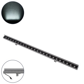 GLOBOSTAR® WASHER-FAIA 90188 Μπάρα Φωτισμού Wall Washer με Αντιθαμβωτική Γρίλια LED 24W 2400lm 15° DC 24V Αδιάβροχο IP65 Ψυχρό Λευκό 6000K Dimmable - Ασημί - Μ100 x Π4 x Υ5.5cm - 3 Χρόνια Εγγύηση GLOBOSTAR® WASHER-FAIA 90188 Μπάρα Φωτισμού Wall Washer με Αντιθαμβωτική Γρίλια LED 24W 2400lm 15° DC 24V Αδιάβροχο IP65 Ψυχρό Λευκό 6000K Dimmable - Ασημί - Μ100 x Π4 x Υ5.5cm - 3 Χρόνια Εγγύηση