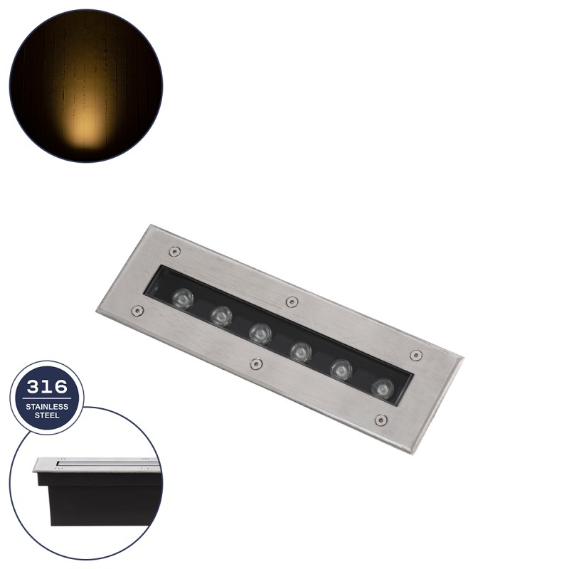 GLOBOSTAR® UNDERGROUND-REMVI 90190 Χωνευτή Μπάρα Φωτισμού Wall Washer LED 9W 990lm 10° DC 24V Αδιάβροχο IP68 Θερμό Λευκό 2700K Dimmable - Ανοξείδωτο Ατσάλι 304 - Μ30 x Π9 x Υ8.5cm / Q28.5 x 7.5cm - 3 Χρόνια Εγγύηση GLOBOSTAR® UNDERGROUND-REMVI 90190 Χωνευτή Μπάρα Φωτισμού Wall Washer LED 9W 990lm 10° DC 24V Αδιάβροχο IP68 Θερμό Λευκό 2700K Dimmable - Ανοξείδωτο Ατσάλι 304 - Μ30 x Π9 x Υ8.5cm / Q28.5 x 7.5cm - 3 Χρόνια Εγγύηση